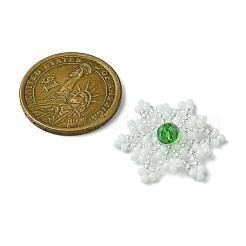 Christmas Seed Beads Beaded Charms&nbsp;PALLOY-MZ00297