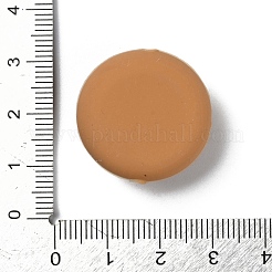 シリコンビーズ  ビスケット  焦点ビーズ  サドルブラウン  25.5x13mm  穴：2.8mm&nbsp;SIL-I009-02A