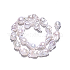 Natural Baroque Pearl Keshi Pearl Beads Strands&nbsp;PEAR-S019-05D-01