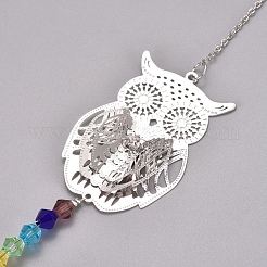 Crystal Ceiling Fan Pull Chains Chakra Hanging Pendants Prism&nbsp;AJEW-WH0021-30B