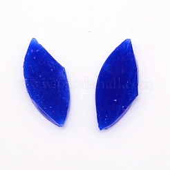 ガラスカボション  モザイクタイル  家の装飾やdiyの工芸品  葉  ミックスカラー  26.3x11.5x3.2mm&nbsp;GLAA-WH0018-89B