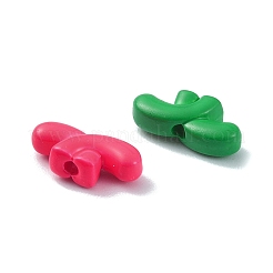 塗装合金ビーズをスプレー  ミックスカラー  5x12x3.5mm  穴：1.5mm&nbsp;PALLOY-Q445-02