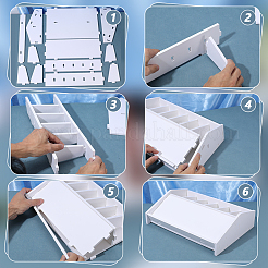 6 Grids MDF Waist Belt Storage Organizer Holder&nbsp;ODIS-WH0108-058
