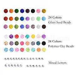 DIY Beads Jewelry Kits&nbsp;DIY-JQ0001-09-6mm
