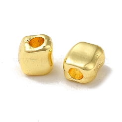 直方体合金ビーズ  長持ちメッキ  ラックめっき  18KGP本金メッキ  5x4.5x3.5mm  穴：2mm&nbsp;FIND-G066-02G