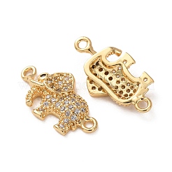 Brass Micro Pave Clear Cubic Zirconia Pendants&nbsp;CU-H002-07A-G