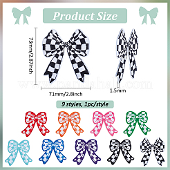 Bowknot Polyester Embroidery Sew on Appliques&nbsp;PATC-FG0002-58
