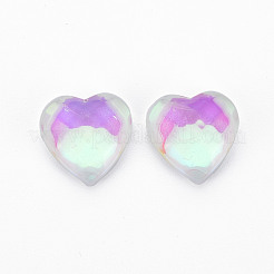 Translucent Electroplated Glass Cabochons&nbsp;EGLA-T026-001