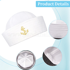 Polyester Sailor Hat&nbsp;AJEW-CN0007-55