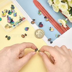 30Pcs 3 Style Ion Plating(IP) 304 Stainless Steel Stud Earring Findings&nbsp;STAS-UN0027-96