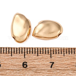真鍮ビーズ  カドミウムフリー＆ニッケルフリー＆鉛フリー  ナゲット  18KGP本金メッキ  12x8x4mm  穴：1.4mm&nbsp;KK-Z112-45G