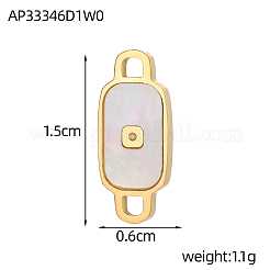 Oval 304 Stainless Steel Shell Links Connectors&nbsp;STAS-OY004-58G
