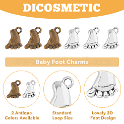 80Pcs 2 Style Tibetan Style Alloy Charms&nbsp;FIND-DC0004-14