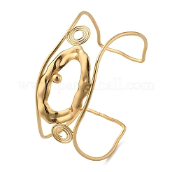 304 Stainless Steel Cuff Bangles for Women&nbsp;BJEW-Z091-05G-01