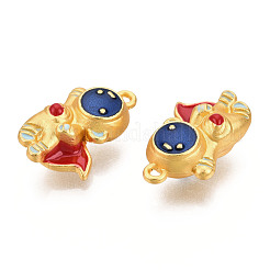 Rack Plating Alloy Enamel Pendants&nbsp;PALLOY-N172-070