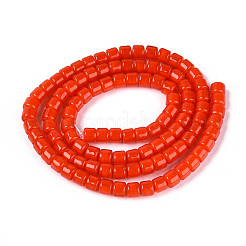 Opaque Solid Color Glass Beads Strands&nbsp;LS-GLAA-N065-4x4mm-C04