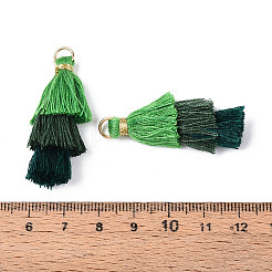 Polycotton(Polyester Cotton) Tassel Pendant Decorations&nbsp;X-FIND-T018-03