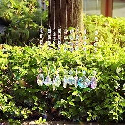 Glass Teardrop/Cone/Oval/Round Pendant Decorations&nbsp;WG34775-01