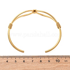 304 Stainless Steel Cuff Bangles for Women&nbsp;BJEW-S162-02G