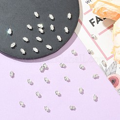 プレシオサ® マキシマ クリスタル 縫い付けカップ  マルチ連リンク  チェコクリスタル  真鍮製爪付き台座付き  719 39 036 ナベット  銀  クリスタル00030個  6x3mm&nbsp;X-PRC-SE6-00030-S
