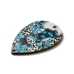 Single Face Printed Wood Big Pendants&nbsp;LS-WOOD-H102-03D