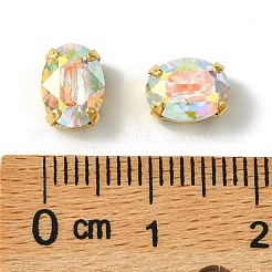 プレシオサ® マキシマ クリスタル 縫い付けカップ  マルチ連リンク  チェコクリスタル  真鍮製爪付き台座付き  719 36 406 楕円  ゴールドカラー  00030 200 クリスタル アブ  8x6mm&nbsp;X-PRC-SB8-00030-200-G