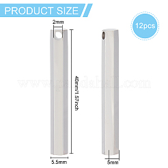 12Pcs Stainless Steel Pendants&nbsp;STAS-BC0003-70