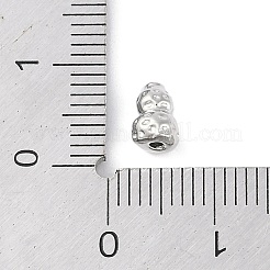 Brass Pave Clear Cubic Zirconia Beads&nbsp;KK-F875-14P