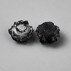 Resin Rose Flower Cabochons&nbsp;CRES-TAC0007-10B