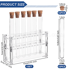 Acrylic Multi-Use Colorimetrical Cylinder Tube Display Racks&nbsp;DIY-OC0013-10A