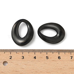 304ステンレスペンダント  イオンプレーティング（ip）  イレギュラーオーバルチャーム  ブラック  23.5x18.5x4.5mm  穴：13.5x7.5mm&nbsp;STAS-Q362-02D-B