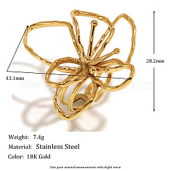 304 Stainless Steel Cuff Open Rings for Women&nbsp;FS-WGCCCF7-01