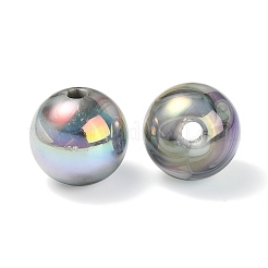 UV Plating Rainbow Iridescent Acrylic Beads&nbsp;OACR-F004-04G