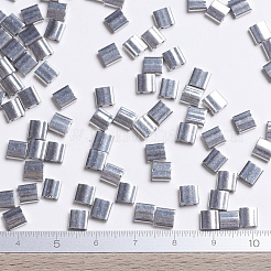 MIYUKIティラビーズ  日本製シードビーズ  2穴  （tl194)パラジウムメッキ  5x5x1.9mm  穴：0.8mm  約1180個/100g&nbsp;SEED-J020-TL194