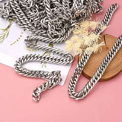 Tarnish Resistant 201 Stainless Steel Double Link Chains&nbsp;CHS-A003E-3.0mm