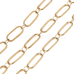 304 Stainless Steel Oval Link Chains&nbsp;CHS-K018-33G