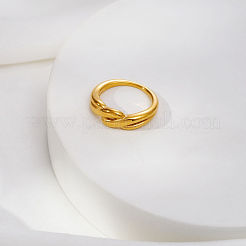Wave 304 Stainless Steel Finger Rings for Women&nbsp;JT8172-4
