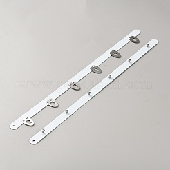 鉄のコルセット バスク  コルセット用フック＆アイクロージャー  ビスチェ  ウエストトレーナー  プラチナ  300x25x6mm&nbsp;FIND-WH20011-06