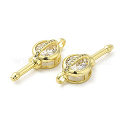 Rack Plating Brass with Cubic Zirconia Pendants&nbsp;KK-Q784-13G