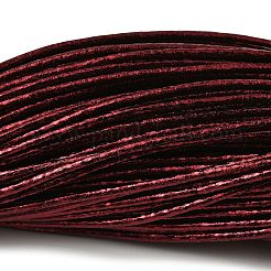 レーザーPUレザーコード  DIYのジュエリーには  暗赤色  2mm  約98~100 M /バンドル&nbsp;AJEW-I070-A13