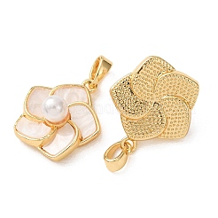 Brass & Resin Pendants&nbsp;KK-A304-21G
