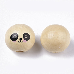 Natural Wood European Beads&nbsp;X1-WOOD-S055-16B
