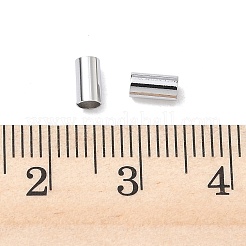 シェグレイスの真鍮ビーズ  カドミウムフリー＆ニッケルフリー＆鉛フリー  コラム  プラチナ  5x3x3mm  穴：2mm&nbsp;XGRQ19151-253P