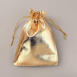 長方形の布の袋  ジュエリー製作用巾着ベース  ゴールデンロッド  19~20x14~15x0.1cm&nbsp;ABAG-WH0035-035A