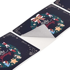 クリスマステーマ紙粘着ステッカー200枚  プレゼントデコレーション用  カラフル  80x50x0.1mm&nbsp;DIY-M070-02O