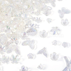 182Pcs 100G Transparent Acrylic Beads&nbsp;OACR-TA0003-66A