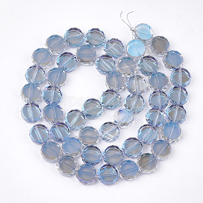 Electroplate Glass Beads Strands&nbsp;EGLA-S176-6A-D01-1