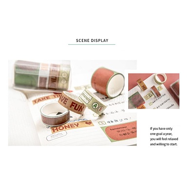 DIY Scrapbook Decorative Adhesive Tapes&nbsp;DIY-I070-B03-1