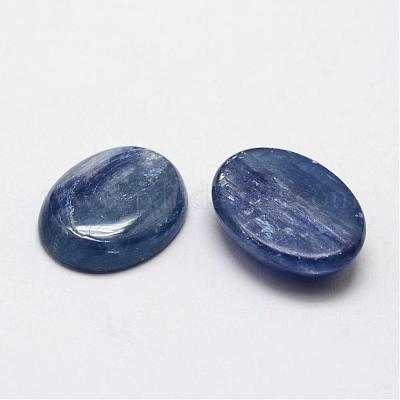 楕円形の天然藍晶石/シアン石/ジステンカボション 16x12x4.5mmの通販