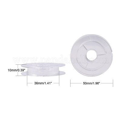 プラスチックスプール  ホイール  透明  50x10mm&nbsp;X-TOOL-R079-1